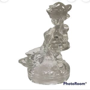 1950s Up to Her Neck in Geese Glass Figurine